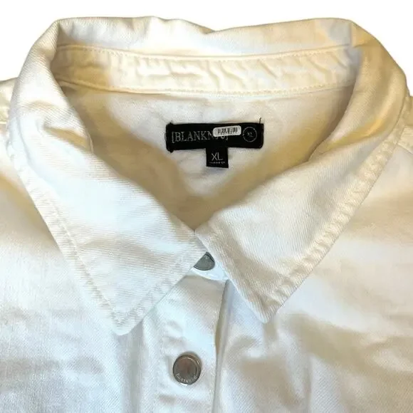 Blank NYC White Sleeveless Button-Front Romper - Picture 5 of 9